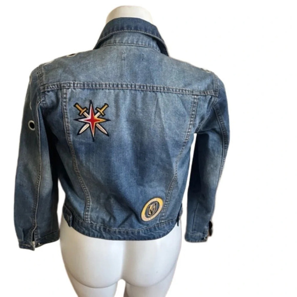 Custom Vegas Golden Knights/The Killers Denim Jacket Size S - Picture 4 of 6